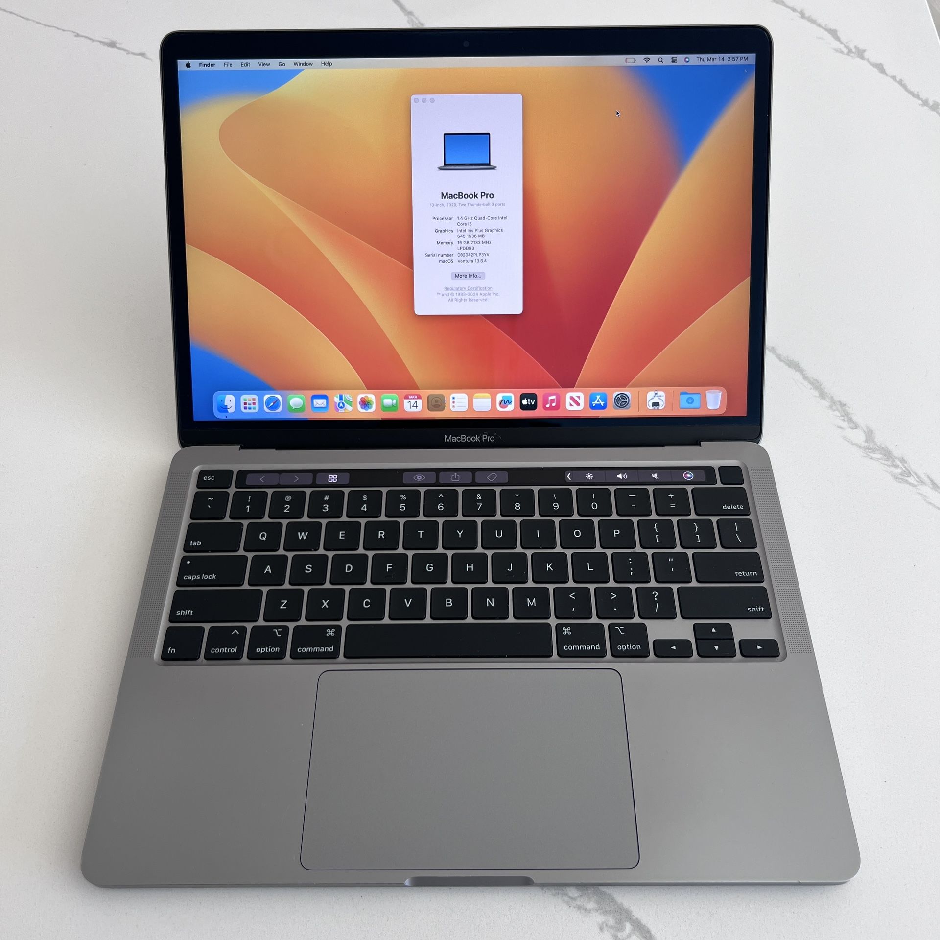 MacBook Pro 2020 13” (MDM BYPASSED) i5, 16GB RAM, 512GBSSD