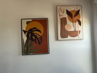 2 Framed Wall Art Pieces – $25 for Both
