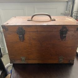 Vintage Wood Tackle Box