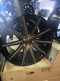 20x10.5 Curva Wheels 5on4.5 Black/polish 