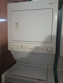 Like New Frigidaire Full Size Stacked Washer and Electric Dryer 27