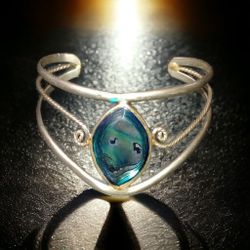 Silver And Abalone Bracelet 