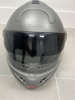  Nolan  Fade N-Com Silver Motorcycle Helmet 