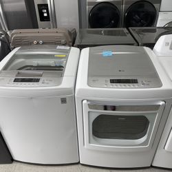 Washer And Dryer Set 5.1 Cu Ft Working Properly And With Warranty 