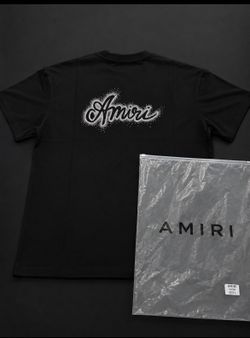 Black amiri T rhine stone