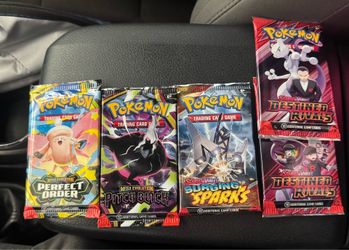 Pitch black, perfect order, destined rivals , surging sparks Pokémon Cards