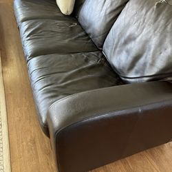 Leather Sofa Set With Chair