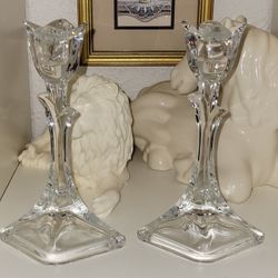 Pair Of Candle Holder Tulip Design