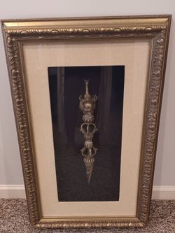 Replica Tibetan Artisans dagger handcrafted shadow boxes, wooden frames