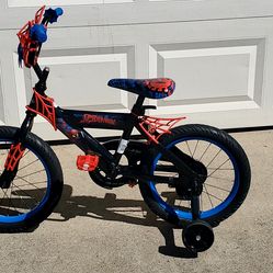 HUFFY SPIDERMAN 12-16" KIDS BIKE / LIKE NEW