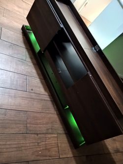 TV stand with lights