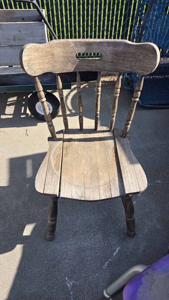 Old Wood Chair Project