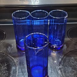Anchor Hocking Essex Cobalt Blue Glasses