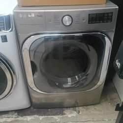 LG ThinQ AI Stacked Washer & Dryer - Graphite Steel