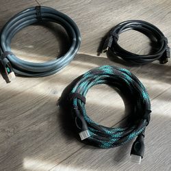 3 HDMI Cables (15, 12 and 6 Feet)