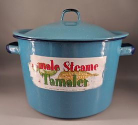 Enamel Tamale Pot Barely Used 16 Quart