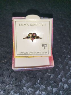 Emma Madison Heart Ring Size 4