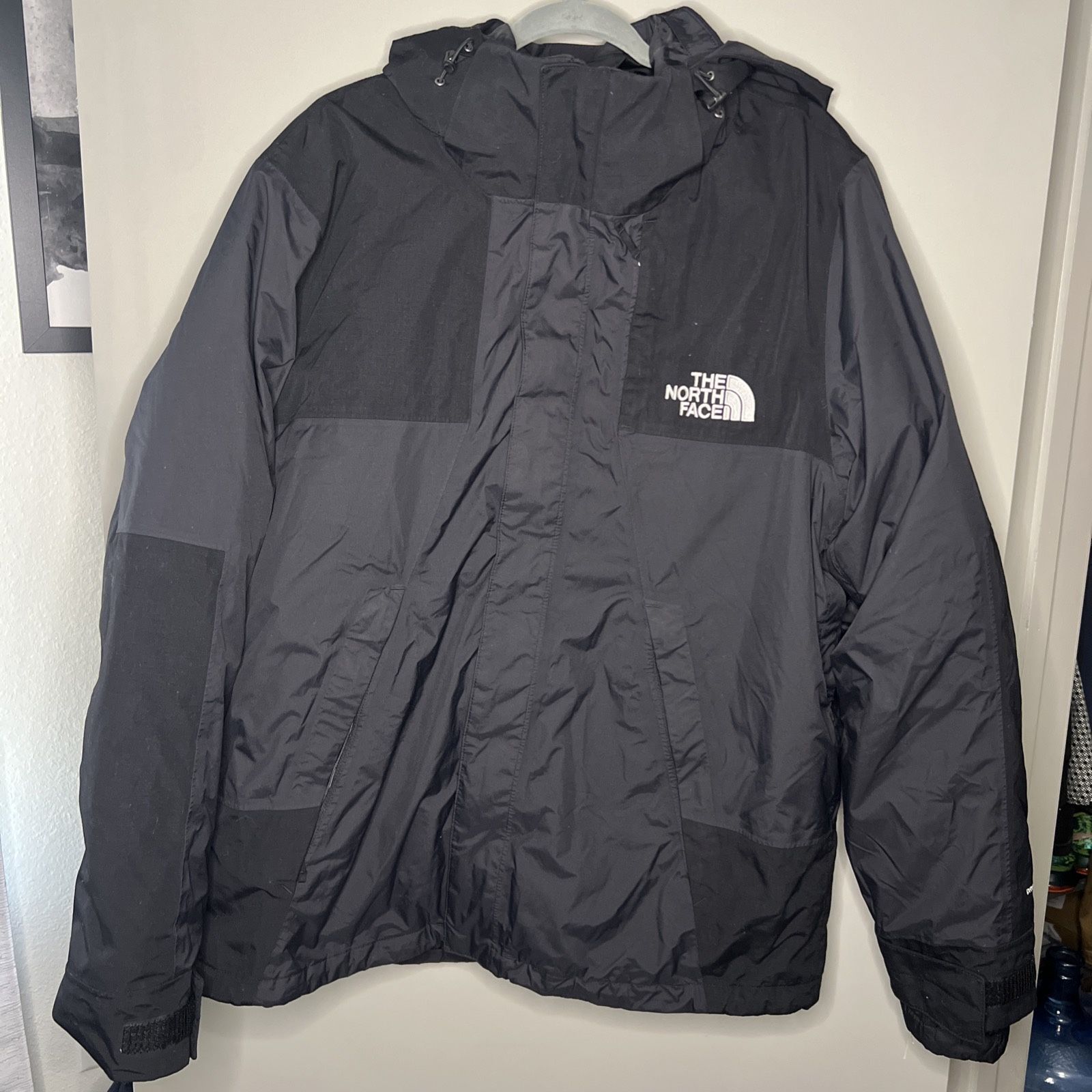 Men’s The North Face Brandon Down Tri Climate Hooded Waterproof Jacket Black 550