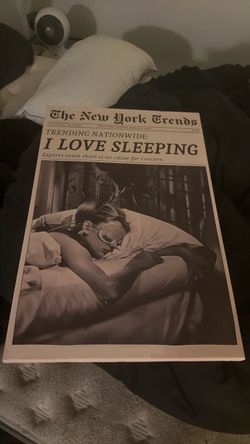 Audrey Hepburn I love sleeping wall art