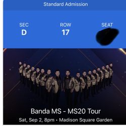Tickets Banda MS 