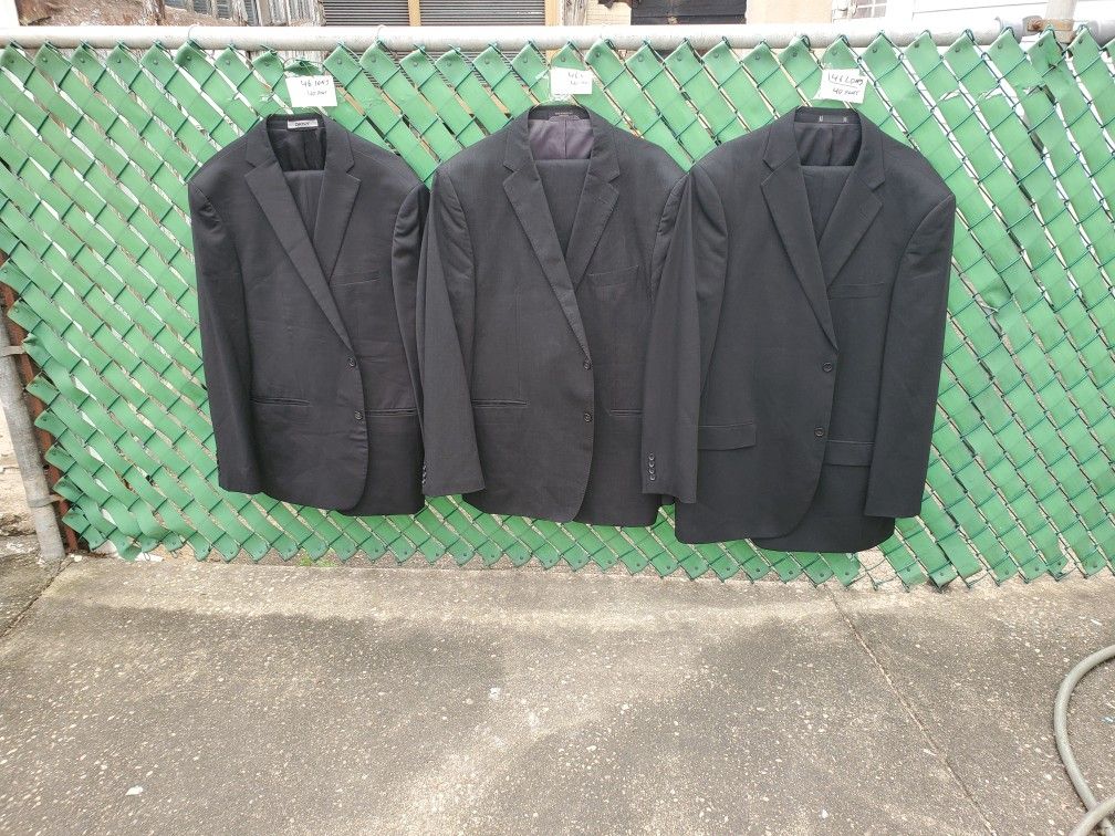 3 Expensive Used Wool Suits..size 46 Long