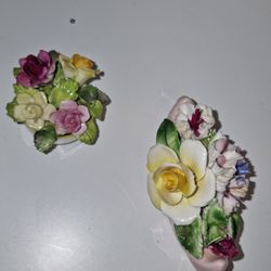 Coalport & Radnor Bone China Flower Figurines England
