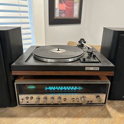 Sony Receiver/ BSR 520B Record Player/ Infinity Speakers 
