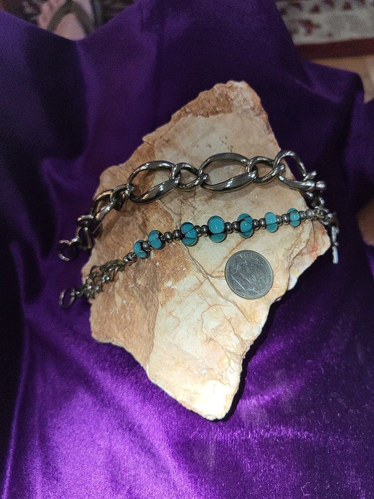 Two Silver Bracelets