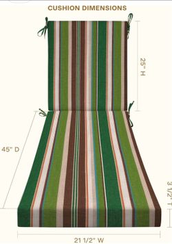 Outdoor Chaise Lounge Cushion