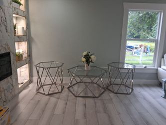 Glass Tables for living room in ver good condition...