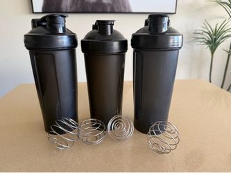 3x Protein Blender Shaker Bottles