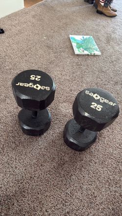 25 pound hand barbells