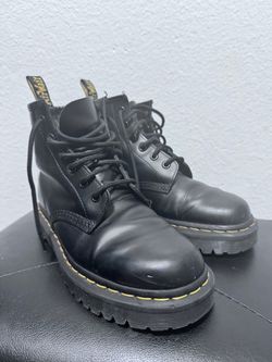 Dr. Martens Black Leather Lace-Up Boots