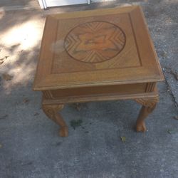 Solid Wood End Table 