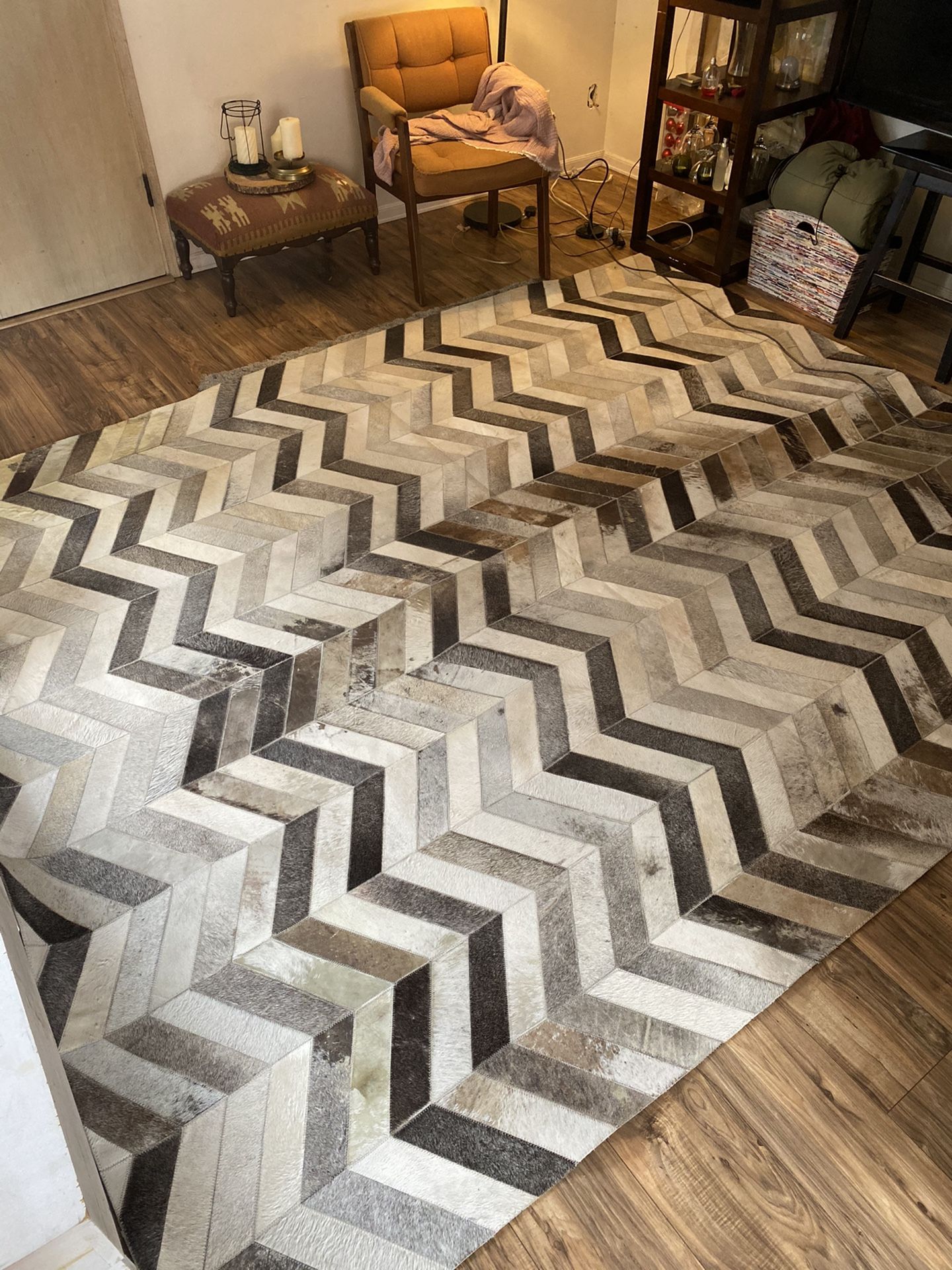 10x12 herringbone hide area rug for Sale in Seattle, WA OfferUp
