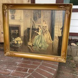 Vintage Print Of An Oil Painting Gail Frank 
