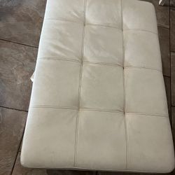 Leather Ottoman/storage