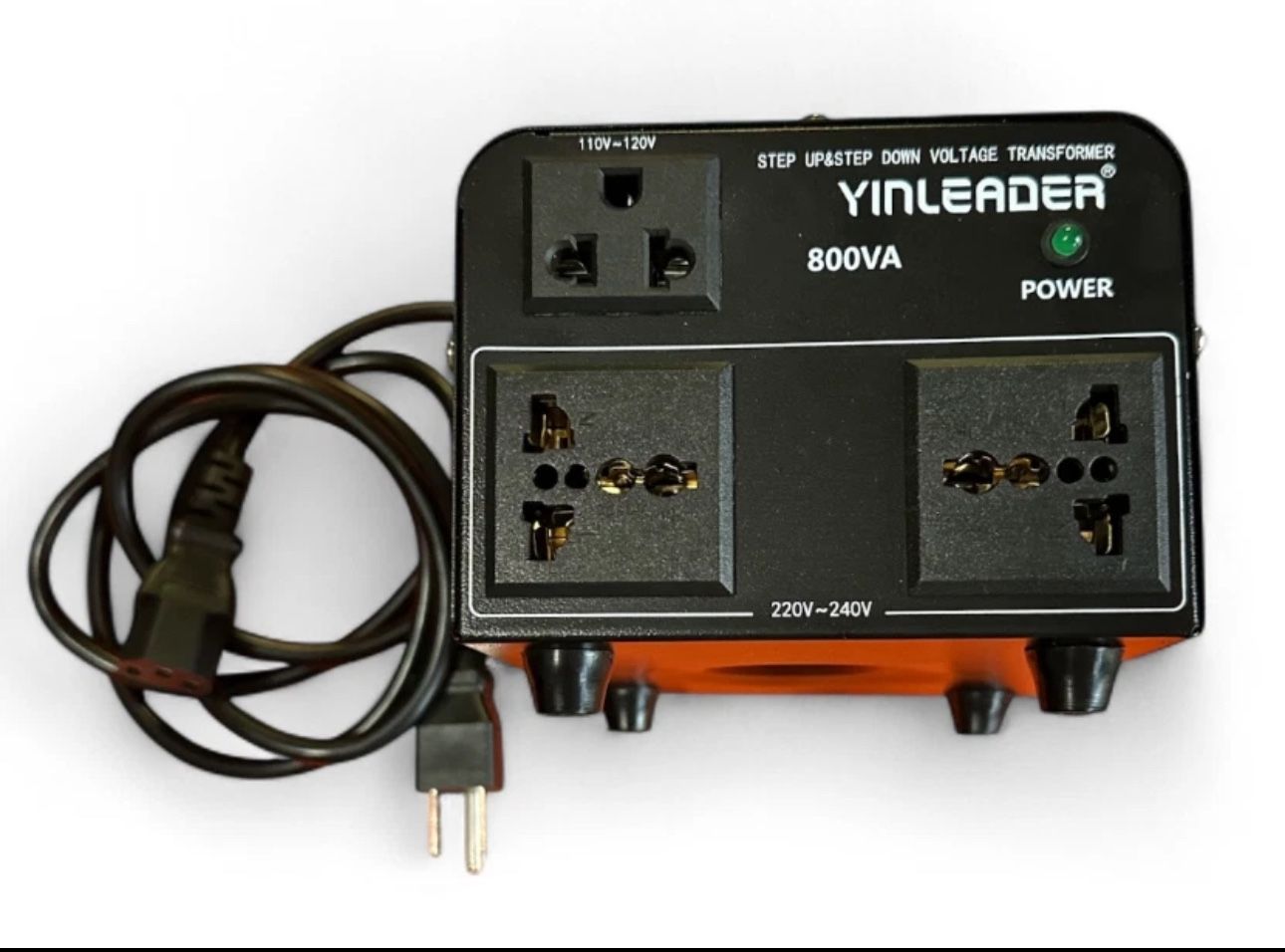 Yinleader 800VA Step Up/Down Voltage Converter Transformer 110V-220V