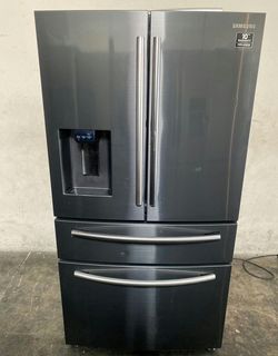 Samsung 4-Door Refrigerator FrenchDoor Black Stainless Steel