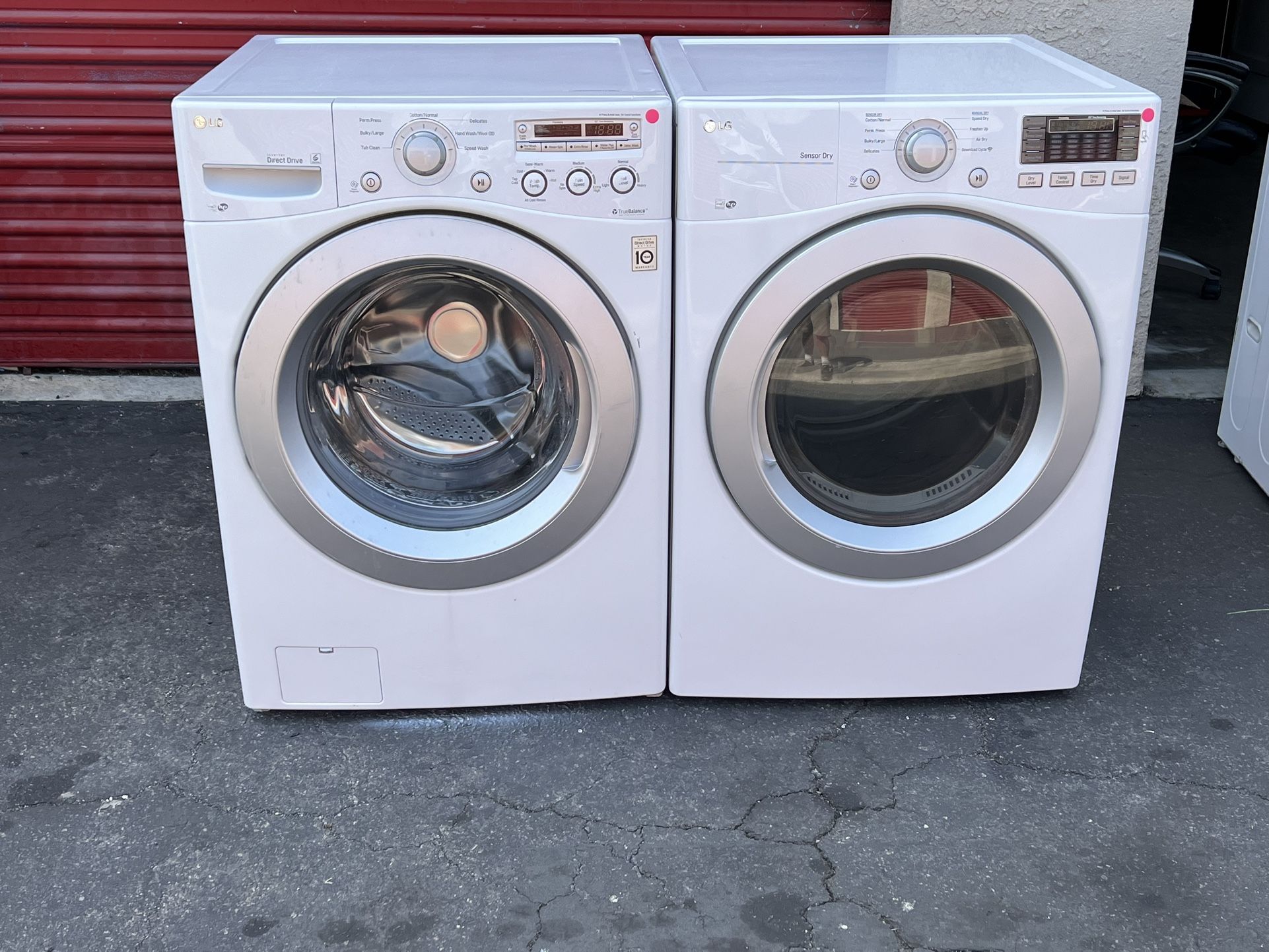LG Set Gas Dryer And Washer