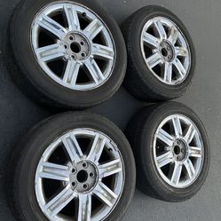 4 — 225/55r18 5x114.3 5x4.5 Stock Mercury Sable Rav4 Cr-v Camry Corolla Civic Accord Altima Sentra Camry Rims Wheels Good 80% Treads Tires