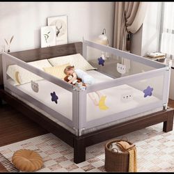 Bed Rail for Toddlers -Toddler Bed Rails with Double Child Lock, Bed Rail for Baby Kids