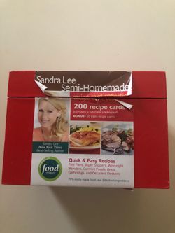 Sandra Lee Semi-homemade 200 recipe cards