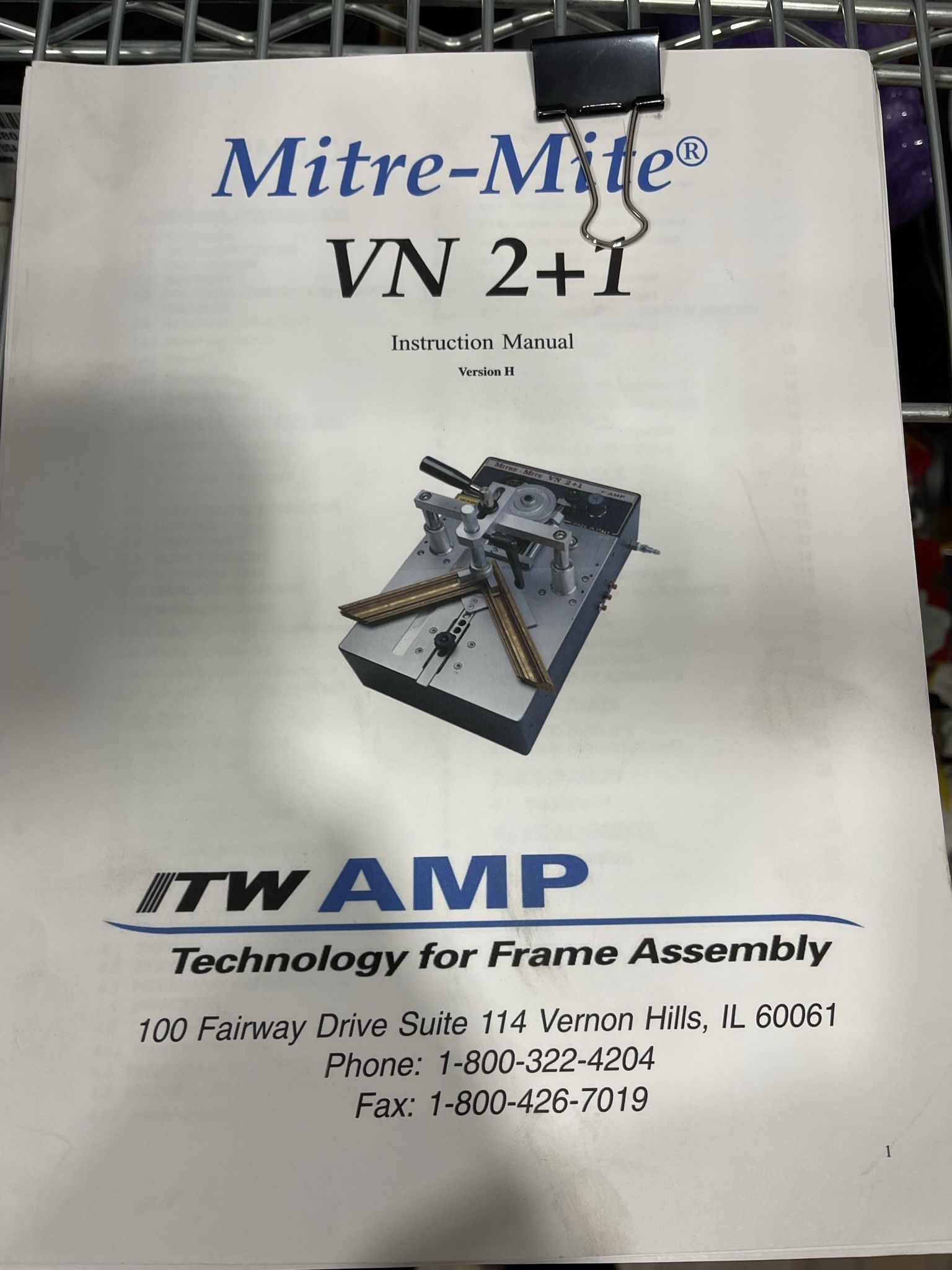 Mitremite Vn 2+1 Underpinner Picture Frame Nailer for Sale in Sun City