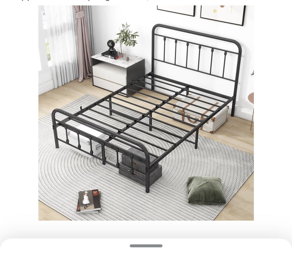 Full Size Black Bed Frame