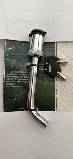1/2” Locking Hitch Pin with 2 Keys – Class III Trailer Hitch Brand new, never used.