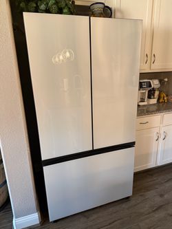 Samsung bespoke refrigerator/ dishwasher/ metal light fixtures