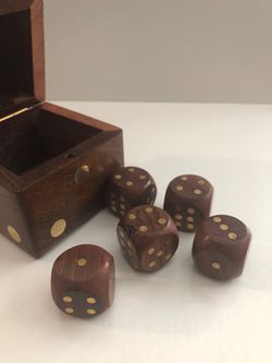 Handmade Dice kit for playing games board game from India