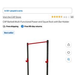 Squat Rack With 2 45lbs Plates And 2 25lbs 