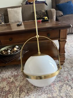 brass Luminaire’s pendant wall lamp dining table hanging light 14in diameter